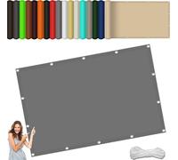 Voile d'ombrage Rectangulaire 60 x 320 cm Imperméable Protection UV 98% Rayons Voile Ombrage Rectangulaire pour Terrasse Jardin Extérieur, Gris Clair