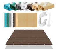 Voile d'ombrage Rectangulaire 605 x 660 cm Bloque 98% Rayons UV Pare Soleil Terrasse avec Oeillets Cordons pour Patio Extérieur Jardin Terrasse Balcon, Brun