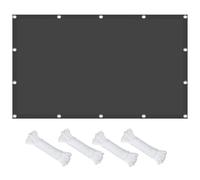 Voile d'ombrage Rectangulaire 720 x 800 cm Résistant Aux UV pour Protéger du Soleil Toile d'ombrage en Polyester avec Oeillets et Cordons pour Terrasse, Balcon, Pelouse, Gris Foncé