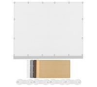 Voile d'ombrage Rectangulaire 760 x 790 cm Respirante Protection Rayons UV Filet d'ombrage Potager avec Oeillets Cordons pour Balcon, Camping, Terrasse, Jardin, Blanc