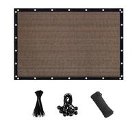 Voile D'ombrage Rectangulaire 90% de Protection, Tissu Filet Ombrage Brun avec Œillets, Taux Toile D'ombrage, Canisse pour Piscine Terrasse Jardin Pergola Serre - 2 3 4 5 6 7 8 9 2.5m(1x2m)