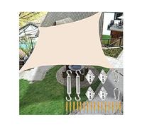 Voile d'ombrage rectangulaire - Auvent d'extérieur pour patio, terrasse et jardin - Protection UV - Installation facile - Tissu imperméable - Solution parfaite pour protéger du soleil