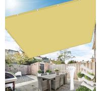 Voile d'ombrage rectangulaire avec œillets 1x14m,Voile Ombrage Imperméable, Toile Ombrage Extérieur Protection UV, 95% Filet d'ombrage pour Jardin,terrasse, Balcon,Serre, Brise-Vue，Jaune