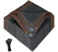 Voile d'Ombrage Rectangulaire Bache de Protection Exterieur, Filet d'Ombrage Noir Anti UV pour Pergola Bioclimatique, Toile Solaire Occultant pour Jardin, Tonnelle et Terrasse(3X10M)