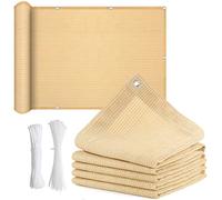 Voile d'ombrage rectangulaire, bâche de protection solaire robuste pour terrasse et extérieur, intimité, tissu respirant pour un ajustement personnalisé