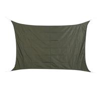 Voile d'ombrage rectangulaire ""Curacao"" ardoise 3x2m en polyester - Hespéride