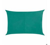 Voile d'ombrage rectangulaire ""Curacao"" émeraude 3x2m en polyester - Hespéride