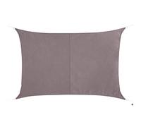 Voile d'ombrage rectangulaire ""Curacao"" taupe 3x2m en polyester - Hespéride