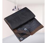Voile d'ombrage rectangulaire de 5 x 6 m - Résistant pour extérieur, terrasse, jardin, terrasse, installation facile - Tissu d'ombrage noir pour une meilleure protection extérieure