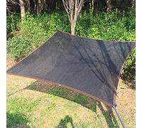 Voile d'ombrage rectangulaire de 6 x 7 m, noir, résistant aux UV pour terrasse, parasol de jardin, serre et pergola, tissu respirant anti-âge pour l'extérieur, protection extérieure