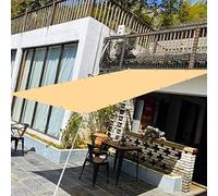 Voile d'ombrage rectangulaire durable de 3 x 9 m - Bloque 98 % des rayons UV - Avec 4 cordes - Idéal pour les plantes de serre et une utilisation en extérieur - Jaune sable