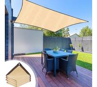 Voile D'Ombrage Rectangulaire, Durable Filet D'ombrage, Protection Solaire, Toile D'Ombrage UV Protection,Tissu D'Ombrage pour Plein air, Extérieur Pergolas, Serres, Patio (Beige, 200cm*300cm)