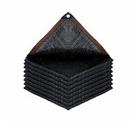 Voile d'ombrage rectangulaire en maille résistante aux UV avec 10 œillets, protection UV 75 % 80 %, idéal pour serres, granges ou niches pour chiens, 2 x 4 m, noir