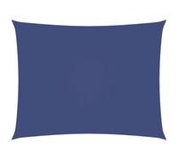 Voile d'ombrage rectangulaire en tissu Oxford - 2,5 x 3,5 m - Bleu - Revêtement en polyuréthane - Résistant aux UV et à la moisissure - Avec fixations en acier inoxydable et cordes pour un montage