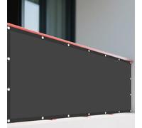 Voile d'ombrage Rectangulaire Étanche 1.3 x 2.4 m Bloque 98% Rayons UV Toile d'ombrage Pergola Serres avec Oeillets et Cordons pour Extérieur Terrasse Jardin Balcon, Gris Foncé