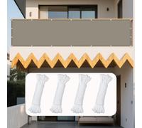 Voile d'ombrage Rectangulaire Étanche 120 x 270 cm Une Protection des Rayons UV Voiles d'ombrage pour Patio avec Oeillets pour Patio Jardin, Terrasse, Extérieur, Balcon, Kaki