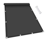 Voile d'ombrage Rectangulaire étanche 2 x 4 m Imperméable Protection UV 98% Filet d'ombrage Extérieur Polyester pour Patio Jardin Terrasse, Gris Foncé