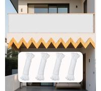 Voile d'ombrage Rectangulaire Étanche 72 x 230 cm Une Protection des Rayons UV Voiles d'ombrage pour Patio avec Oeillets pour Patio Jardin, Terrasse, Extérieur, Balcon, Blanc