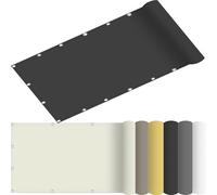 Voile d'ombrage Rectangulaire Etanche 95 x 230 cm UV Protection Résistant Aux Déchirures Filet Ombragé de Jardin avec Cordes Fixes pour Jardin, Gris Foncé