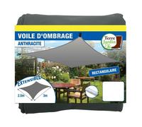 Voile d'ombrage rectangulaire extensible