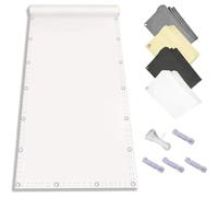 Voile D'ombrage Rectangulaire imperméable 1.5x3m Toile D'Ombrage pour Extérieur avec Protection UV à 95% pour Patio Piscine Jardin Terrasses Camping-Cars Blanc