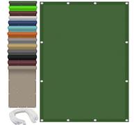 Voile d'ombrage Rectangulaire imperméable 1.6 x 2.8 m Rectangulaire Bâche Dombrages Balcon Extérieur Terrasse Anti 98% UV, Indéchirable,VariÉTÉ De Tailles, Vert Foncé