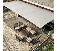 Voile D'ombrage Rectangulaire Imperméable, 1.8x4M Toile Ombrage Rectangulaire Filet D'ombrage Bâche Ombrage Protection UV Solaire pour Jardins Balcons Pergola Terrasse - Gris Clair