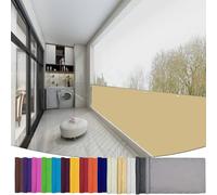 Voile d'ombrage Rectangulaire Imperméable 100 x 260 cm Protection Solaire et Anti UV, Multi Couleur et Taille Voile d'ombrage Carrée pour Extérieur Jardin Terrass Balcon, Jaune Sable