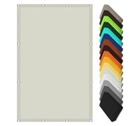 Voile d'ombrage rectangulaire imperméable - 2,8 x 9 m - Protection UV à 99 % avec œillets - Durable et léger - Pour jardin, terrasse, camping - Couleur crème