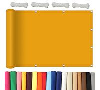 Voile d'ombrage rectangulaire imperméable - 2 x 4,5 m - Résistant aux UV à 98 % - Pour extérieur, terrasse, jardin, terrasse et terrasse - Jaune sable