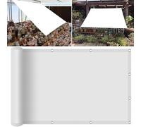 Voile d'ombrage rectangulaire imperméable, 280 x 500 cm, installation facile et rapide, pour jardin, terrasse, balcon, terrasse, blanc