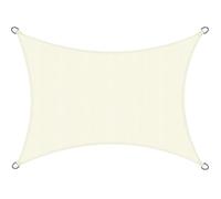 Voile d'ombrage rectangulaire imperméable 2x3m SolVision PS9, Crème