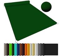 Voile d'ombrage rectangulaire imperméable - 3 x 9 m - Bloque les UV - Pour abri extérieur, bain à remous, jardin et fête - Avec corde gratuite - Vert foncé