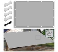 Voile d'ombrage rectangulaire imperméable - 4,5 x 8 m - Protection UV à 95 % - Avec cordes en nylon et œillets - Pour extérieur - Pour terrasse et jardin