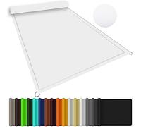 Voile d'ombrage rectangulaire imperméable - 4 x 4,5 m - Bloque 98 % des UV - Pour extérieur, jardin, fêtes - Design à angle droit - Blanc