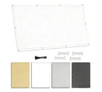 Voile D'ombrage Rectangulaire Imperméable 4X6M Bâche Ombrages,Voiles Solaire,Pare-Soleil Jardin Balcon 100% Toiles Ombrages UV Protection pour Patio Terrasse Extérieur avec Oeillets et Cordons