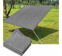 Voile d'ombrage rectangulaire imperméable de 1,6 x 3,5 m, protection UV et blocage du vent pour plantes, serre, grange, terrasse - Housse d'intimité pour extérieur, gris
