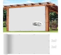 Voile d'ombrage rectangulaire imperméable de 2 x 3 m - Protection UV avec corde et œillets pour plantes, fleurs, granges et niches - Blanc