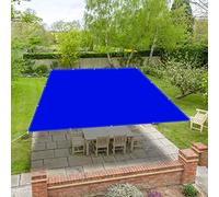 Voile d'ombrage rectangulaire imperméable de 2 x 4 m, protection UV 98 % 2023 - Auvent avec cordes de tension pour terrasse, balcon - Bleu foncé