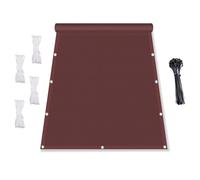 Voile d'ombrage rectangulaire imperméable de 2 x 9 m - Protection UV pour terrasse, terrasse, piscine - Résistant aux intempéries - Pour jardin, terrasse et piscine - Bordeaux