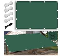 Voile d'ombrage rectangulaire imperméable de 3,5 x 4,5 m pour extérieur, jardin, balcon, terrasse - Comprend cordes et œillets pour une installation facile