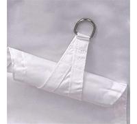 Voile d'ombrage rectangulaire imperméable en polyester Oxford résistant aux UV et au vent pour extérieur, jardin, terrasse, 3 x 5 m, blanc, protection anti-oxydation