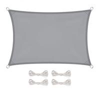Linxor Voile d'ombrage rectangulaire, toile imperméable, résistante aux UV, plusieurs tailles