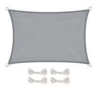 Linxor Voile d'ombrage rectangulaire, toile imperméable, résistante aux UV, plusieurs tailles