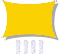 Voile d'ombrage rectangulaire imperméable et résistant aux UV - 1,8 x 2 m - Pour extérieur, terrasse, jardin, cour, abri d'auto et salle à manger - Pare-soleil de qualité supérieure pour un confort et