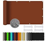 Voile d'ombrage rectangulaire imperméable pour extérieur, 3 x 7 m, protection UV à 98 %, idéal pour les fêtes, avec corde gratuite, rouge rouille