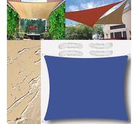 Voile d'ombrage rectangulaire imperméable pour jardin et terrasse avec cordes, 1,5 x 2 m, bleu roi