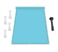 Voile d'ombrage rectangulaire imperméable - Protection UV - Pour terrasse - Bleu clair (2 x 7 m) - Durable et résistant aux intempéries - Pour extérieur