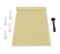 Voile d'ombrage rectangulaire imperméable, protection UV pour terrasse, disponible en tailles, résistant aux intempéries, 3 x 9 m, couleur sable