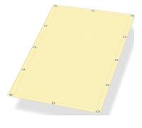 Voile d'ombrage Rectangulaire Imperméable Toile Ombrage 3x5m Voiles Ombrages avec Oeillets et Cordons, UV Protection Voiles D'ombrage pour Patio Terrasse Jardin Balcon Extérieur,Jaune Sable